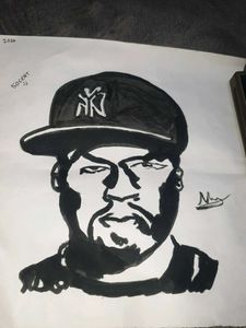 50 Cent Portrait Art