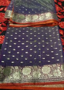 Exquisite Purple Banarasi Silk Saree