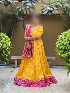 Vibrant Yellow Lehenga Choli