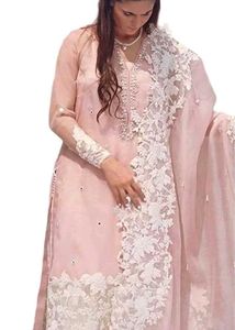 Elegant Pink Embroidered Kurta Set xl