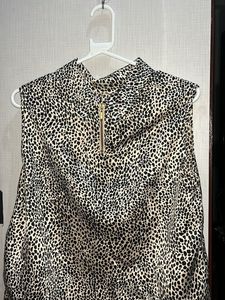 Sleeveless Leopard Print Top (s/m)