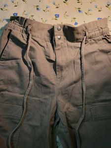 brown baggy jeans