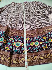 Beautiful Striped Chaniya Skirt