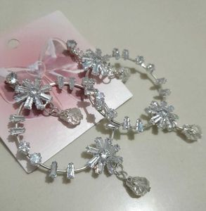 Sparkling Crystal Hoop Earrings