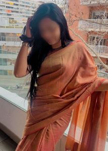 Elegant Peach Saree with Tassels