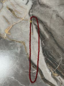Elegant Red Beaded Necklaces (Set of 2)