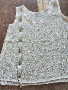 Beautiful White Silver Colour Top