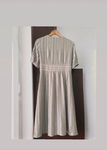 Elegant Striped Midi Dress