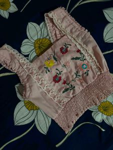 Charming Floral Smocked Crop Top