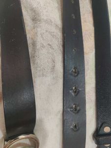 Classic Black Leather Belt