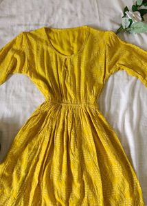 🔴 Clearance Sale🔴 Yellow Short Kurti /Dress