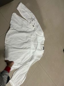 White Eyelet Long Sleeve Blouse