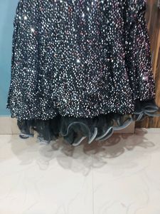 Heavy Cinderella Gown With Beautiful Siquence Work