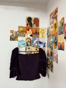 Velvet Puff Sleeve Smocked Top