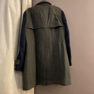 Stylish Wool Blend Double-Breasted Coat