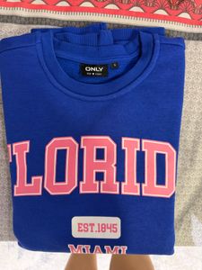 ONLY Blue Florida Miami Sweatshirt