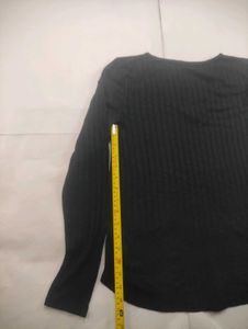 Hollister Ribbed Long Sleeve Top