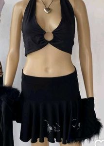 Rhinestone tennis skirt