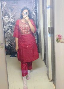 Elegant Embroidered Kurta Set