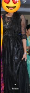 black gown