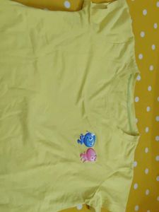Cute Yellow Graphic T-Shirt