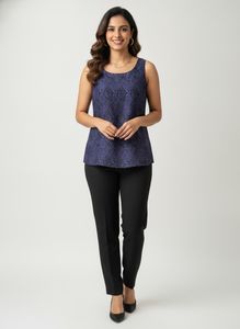 Stylish Sleeveless Snake Print Top