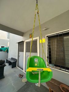 Kids Green and Yellow Swing
