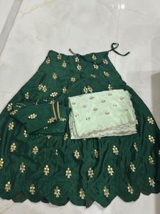 Elegant Emerald Green Embroidered Blouse