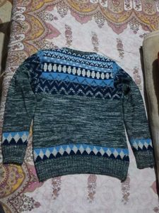 Men's Geometric Pattern Knit Sweater
