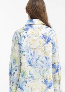 Vibrant Floral Print Button-Up Shirt