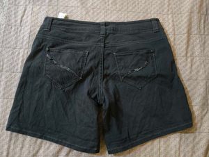 Stylish Women's Dark Wash Shorts