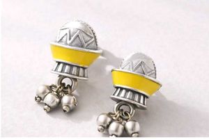 Lightweight oxidised jhumkas for daily wear