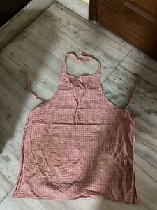 Checkered Apron - Pink