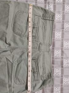 y2k imported  olive low rise bootcut jeans