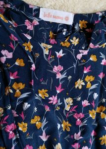 Bella Mama Floral Printed Maternity Dress