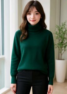 Green Turtleneck Sweater💚💚