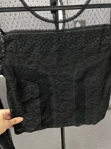 Black Long Sleeve Lace Top