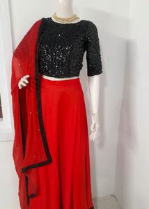Shell Worked Lehenga Choli