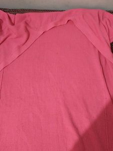 Pink Knit Duster Cardigan