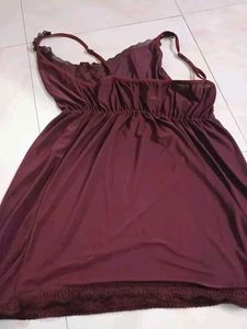 Elegant Maroon Nightgown