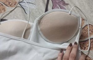 White Bustier Crop Top