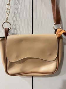 Stylish Beige Crossbody Bag