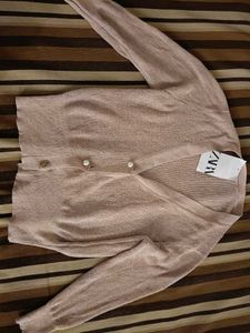 Zara Knit Cardigan with Pearl Button
