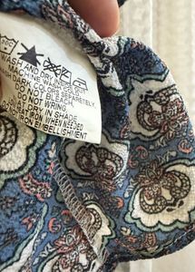 Blue Paisley print Top