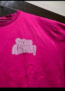 Vibrant Pink Graphic T-Shirt