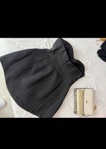 ZARA Chic Black Strapless Dress