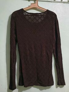 Chic Textured Long Sleeve Top