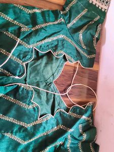 Designer Emerald Green Embroidered Blouse
