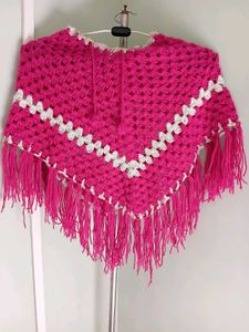 New Handmade Kids' Poncho(FREE FLOWER CLIP)