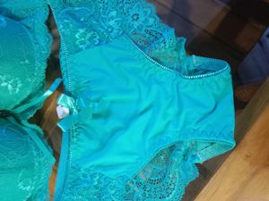 Teal Lace Lingerie Set